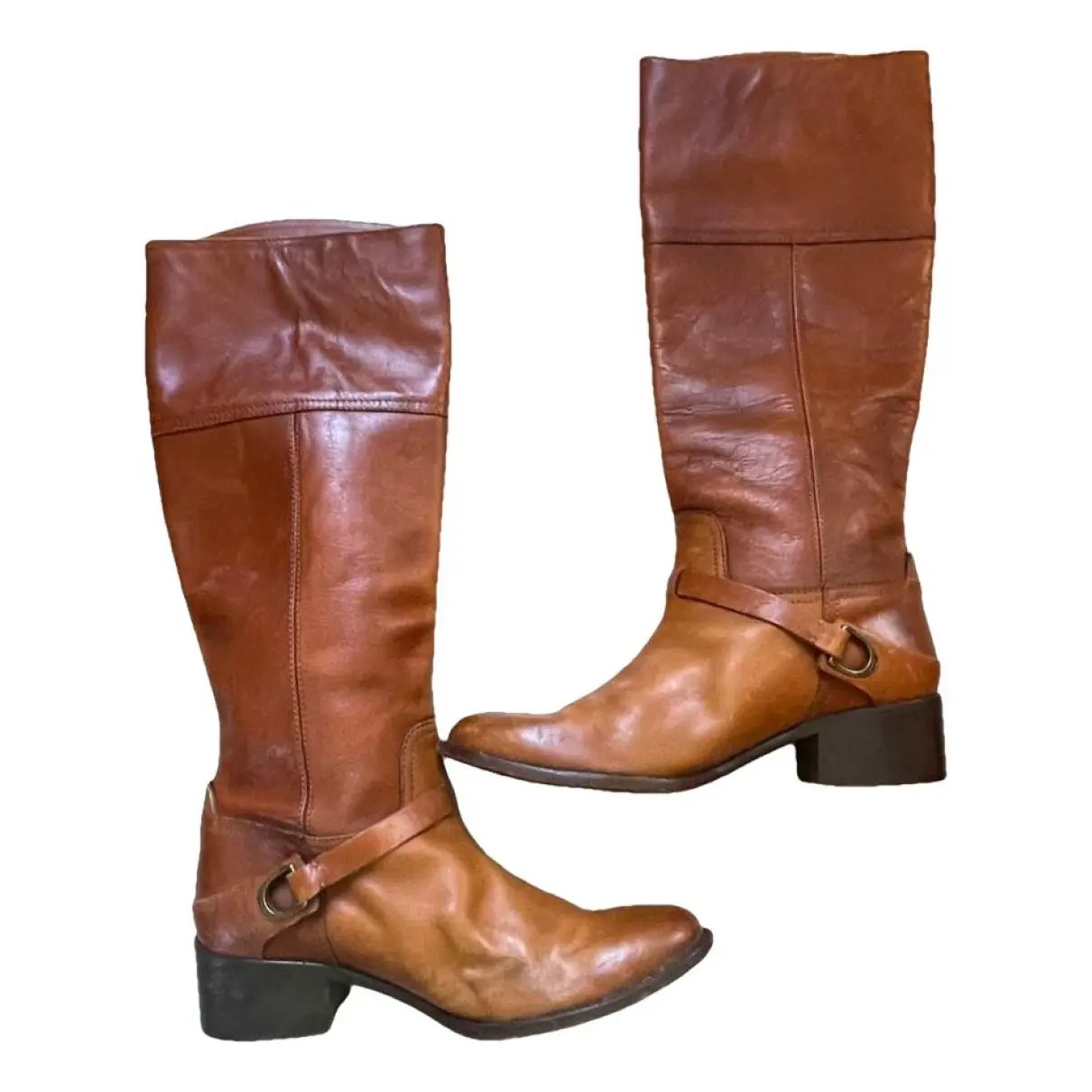 Leather western boots Ralph Lauren Collection