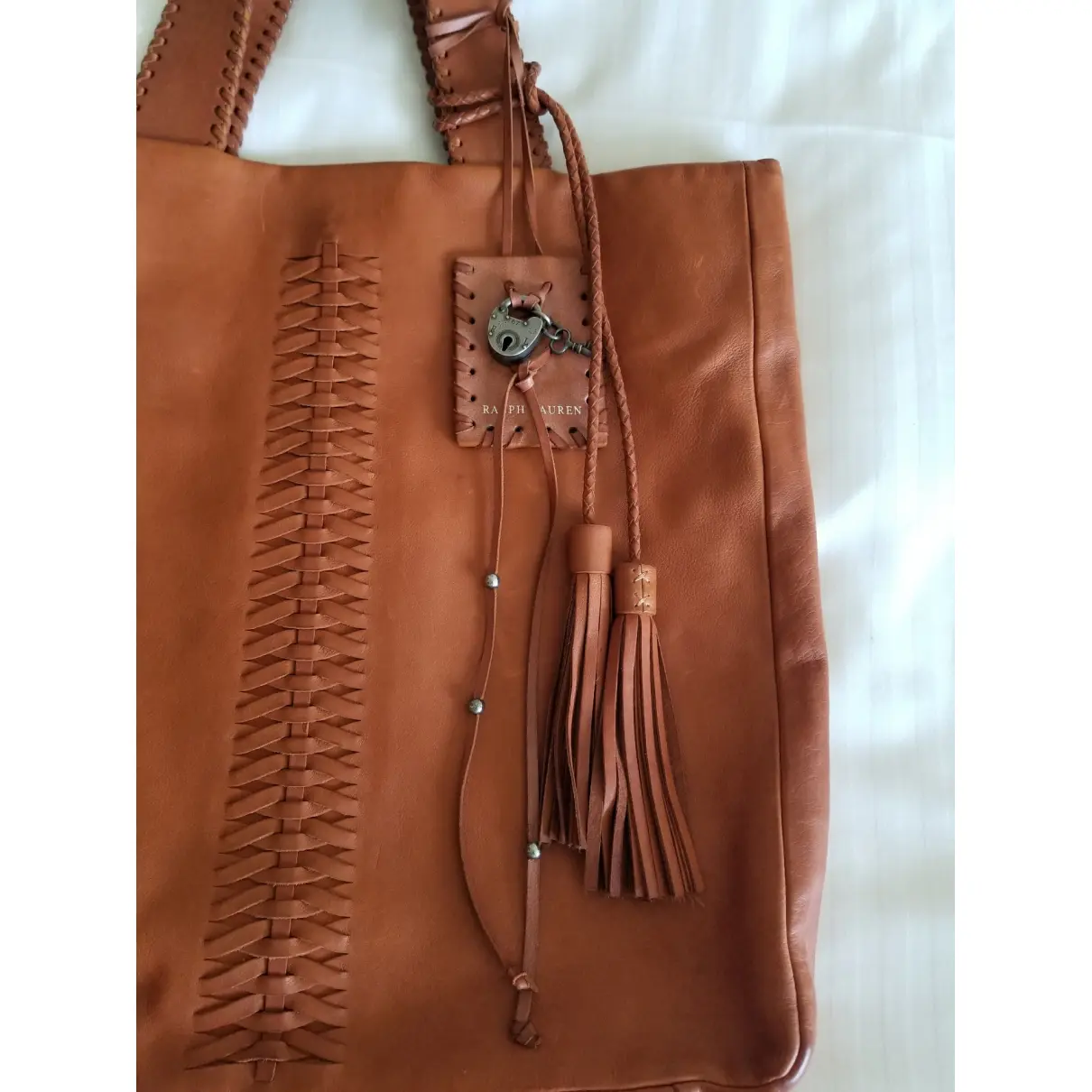 Leather handbag Ralph Lauren - Vintage