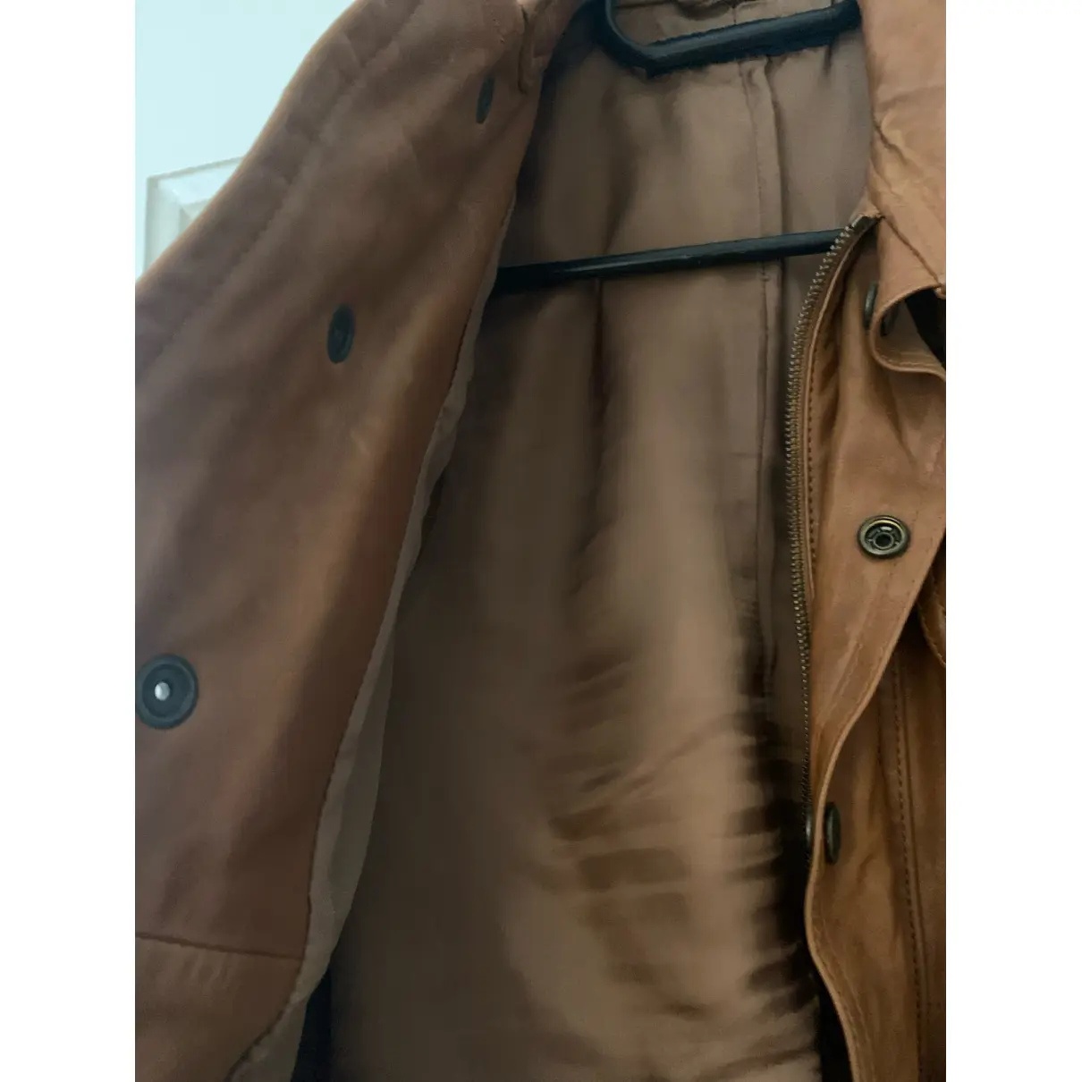 Leather cardi coat Ralph Lauren