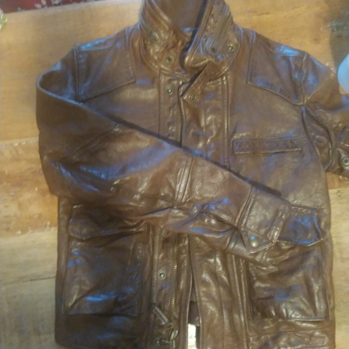 Leather short vest Ralph Lauren