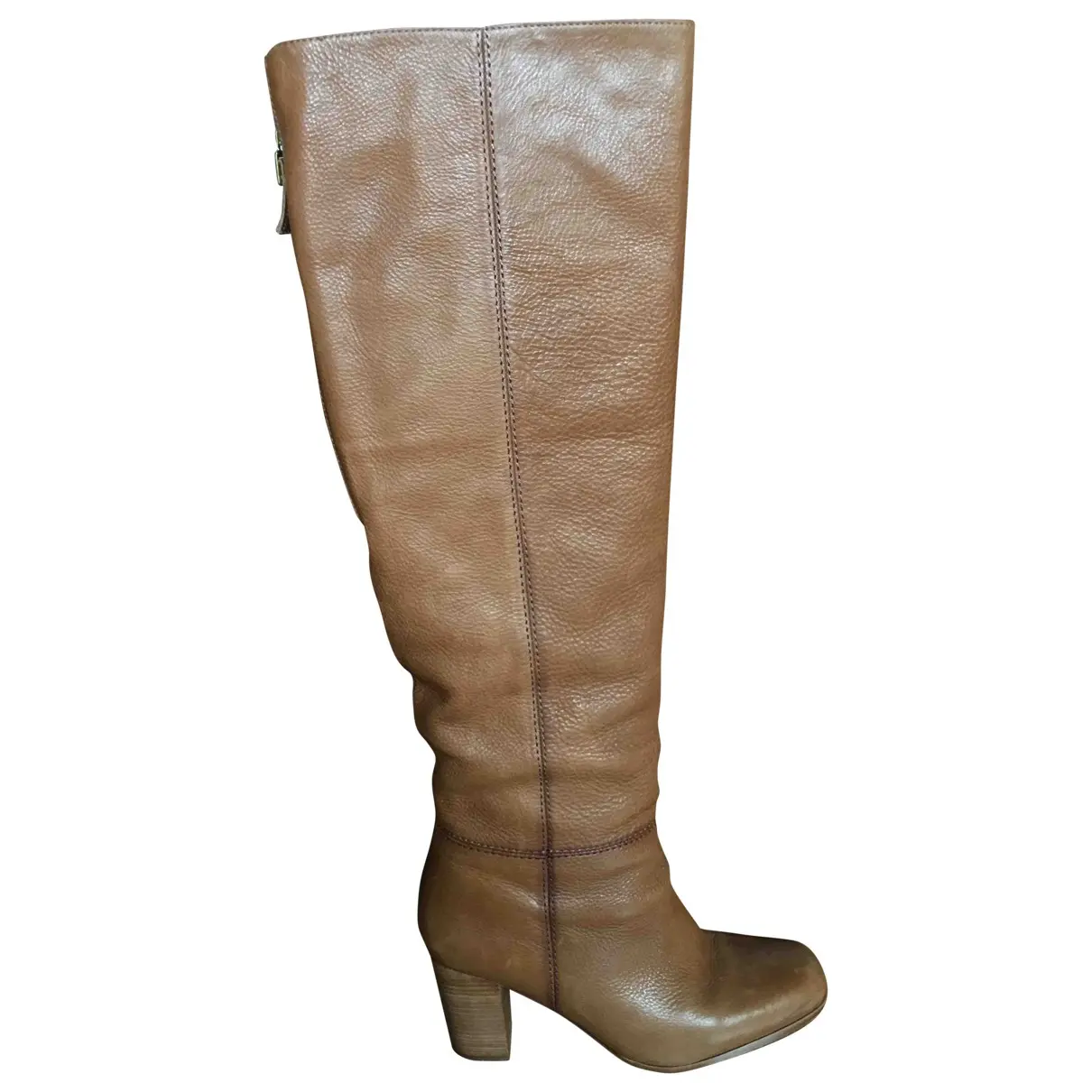 Leather riding boots Uterque