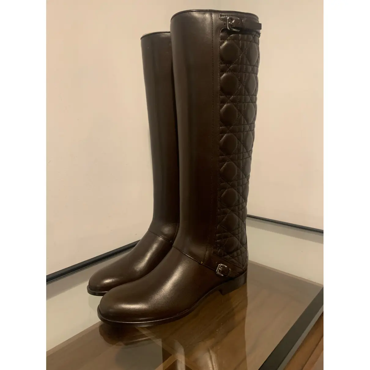 Buy Dior Roadior leather riding boots online