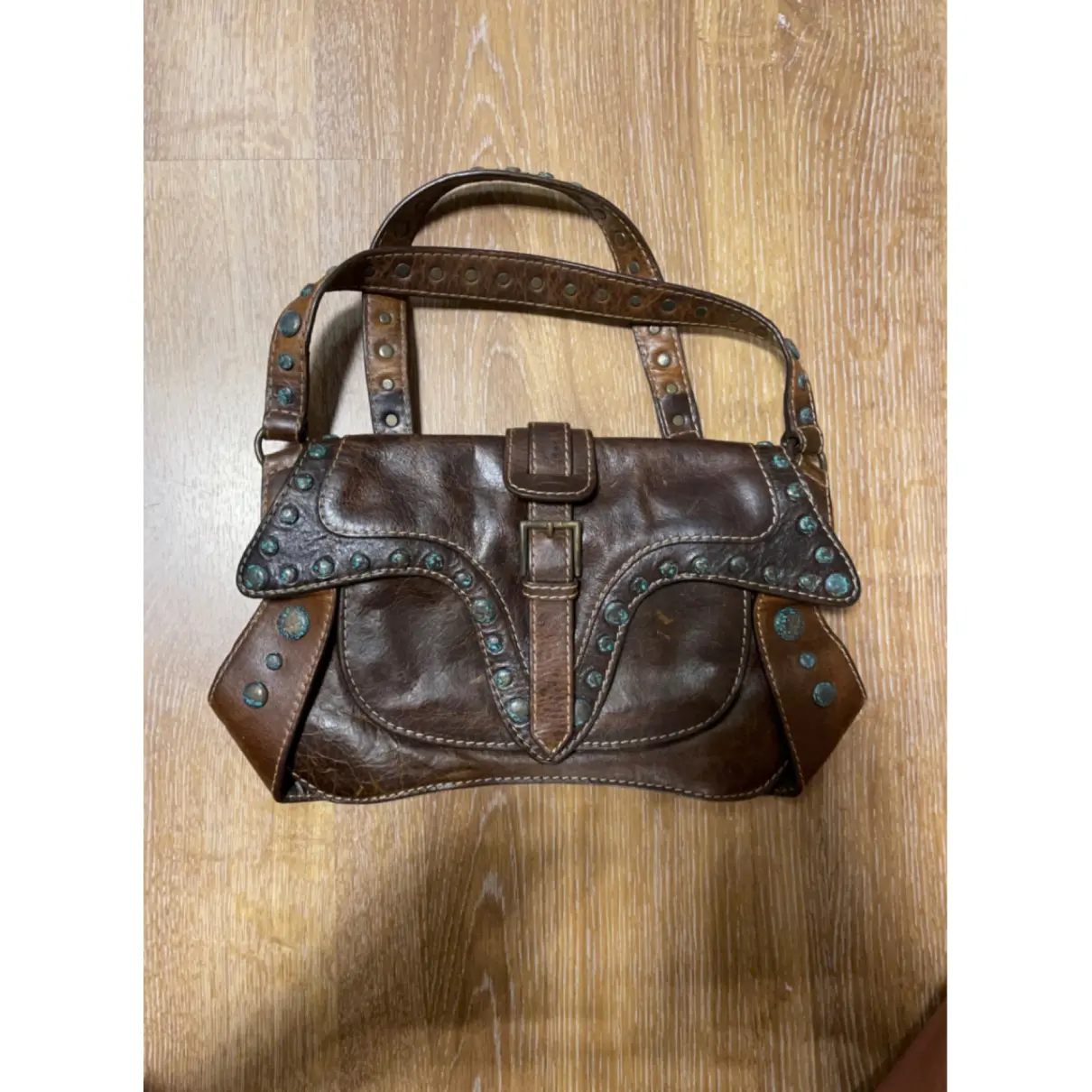 Leather handbag Roberto Cavalli
