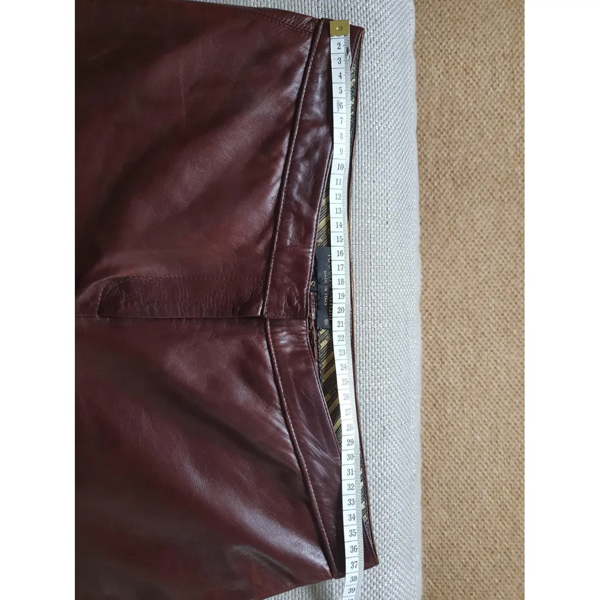 Leather trousers Roberto Cavalli - Vintage