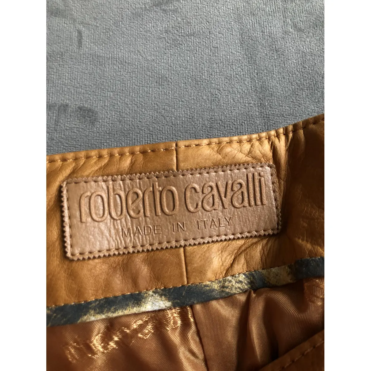 Leather trousers Roberto Cavalli