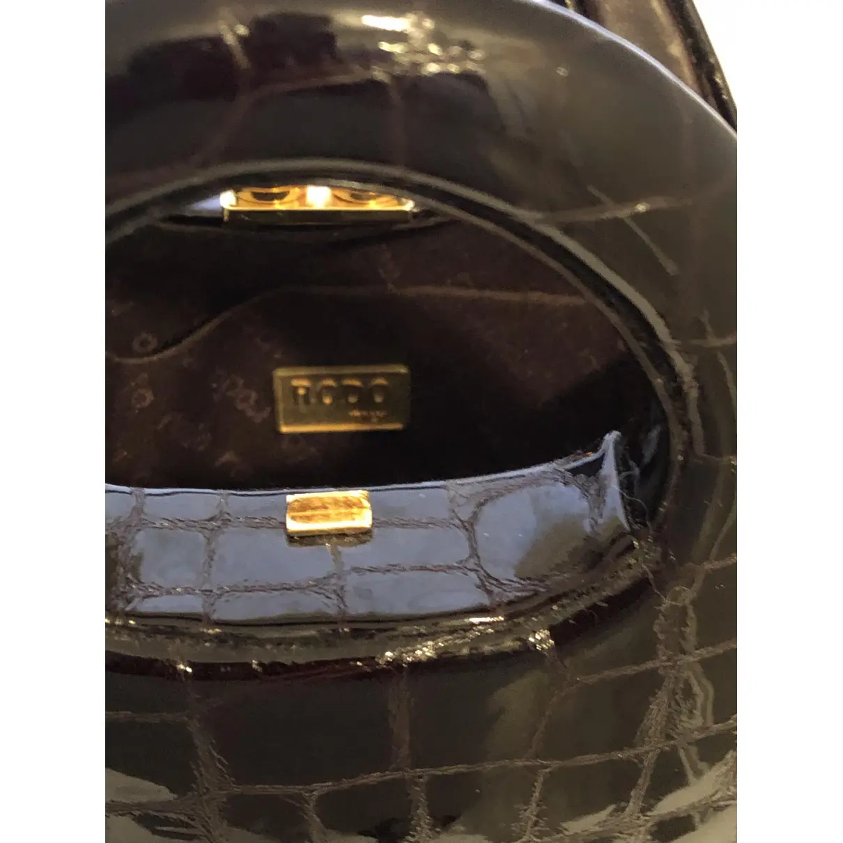 Leather handbag Rodo