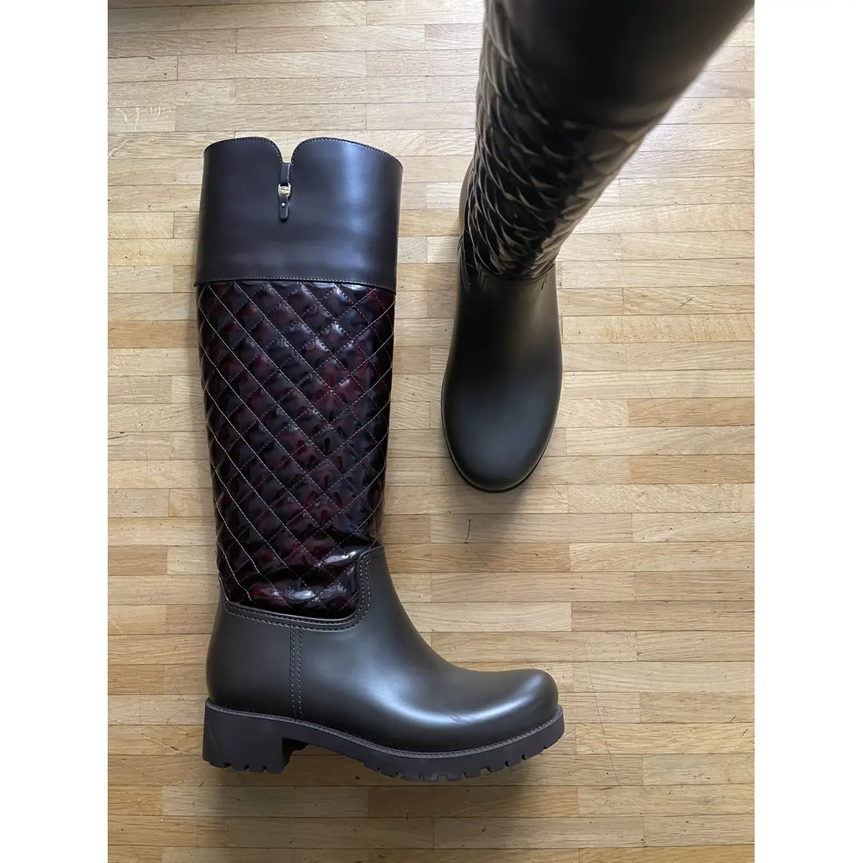 Buy Salvatore Ferragamo Leather wellington boots online