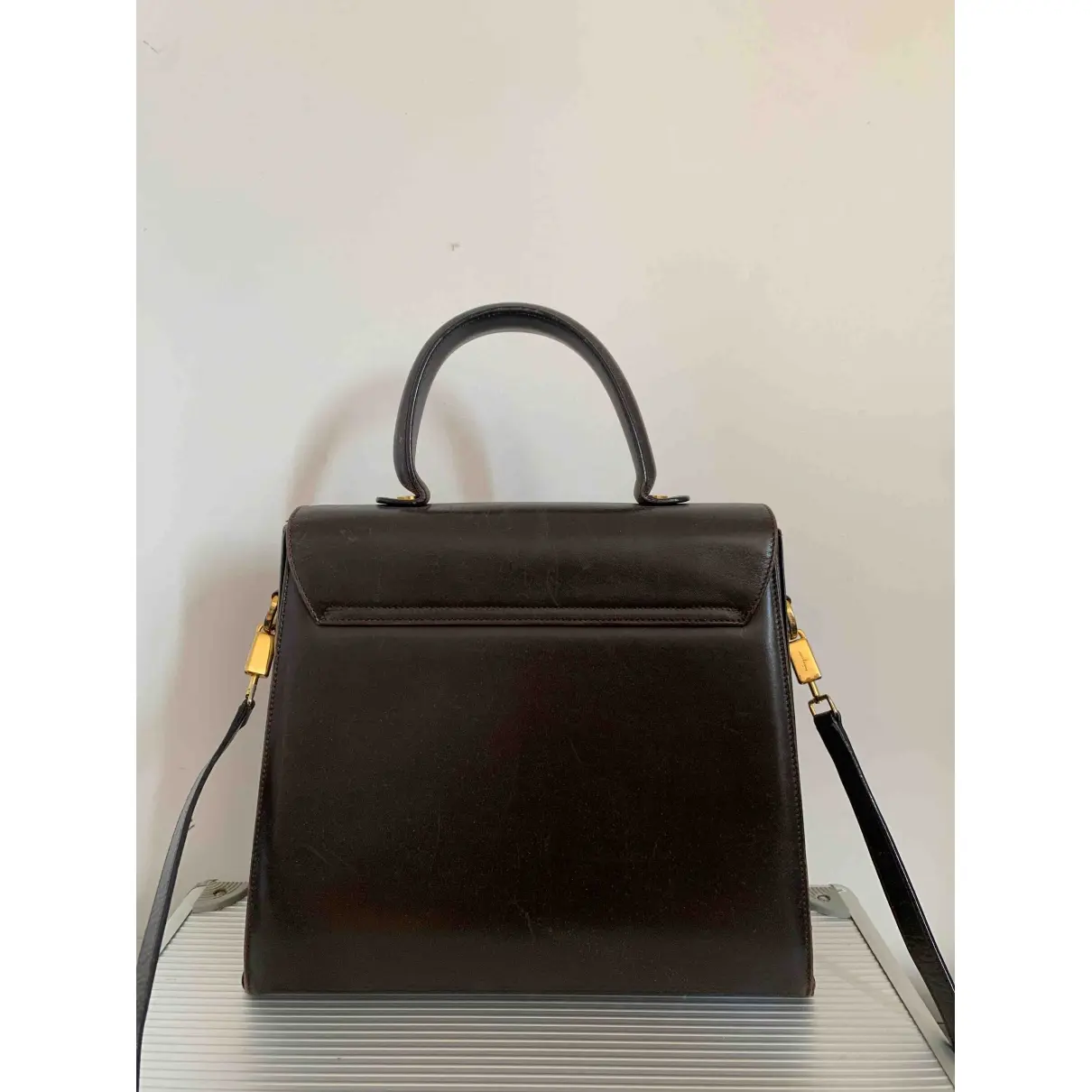 Salvatore Ferragamo Leather handbag for sale - Vintage