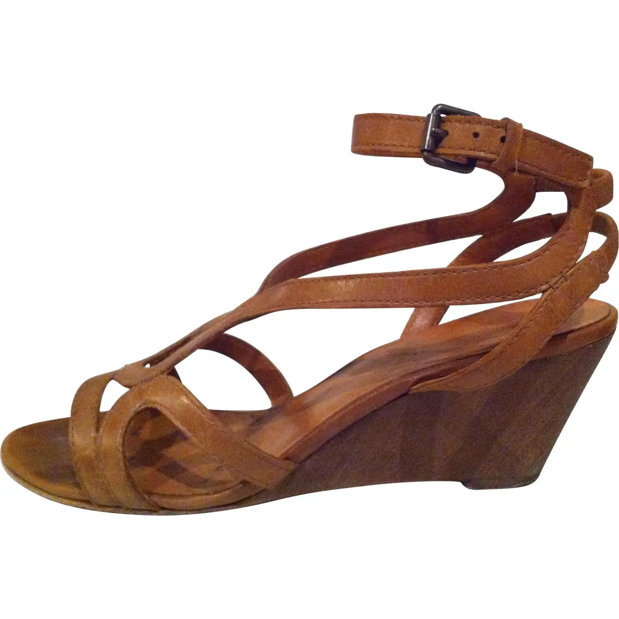 Brown Leather Sandals Ash