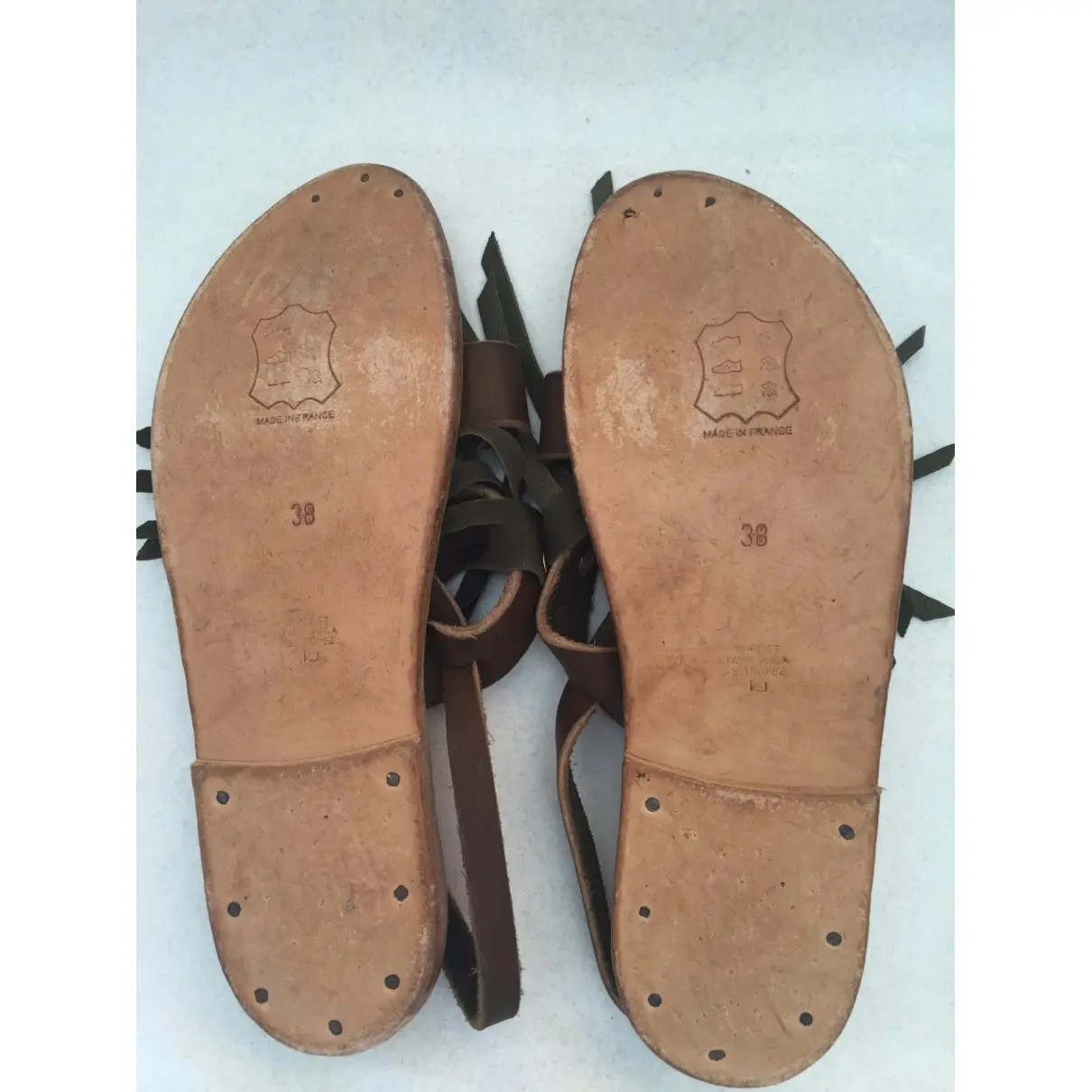 Golden Goose Brown Leather Sandals for sale