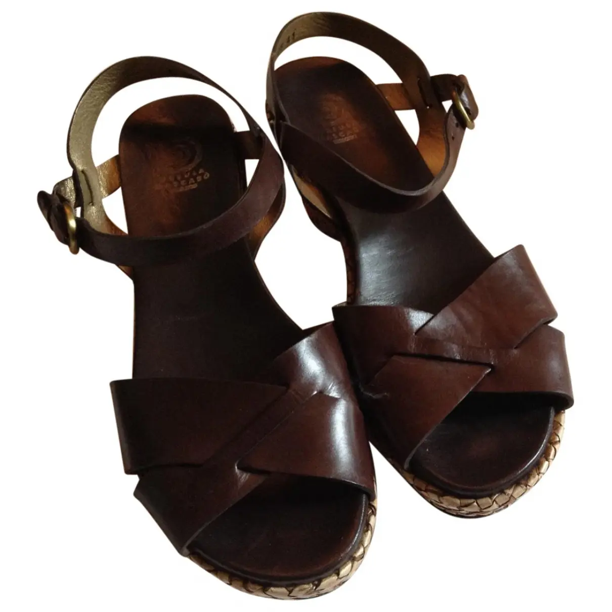 Brown Leather Sandals Jaime Mascaro