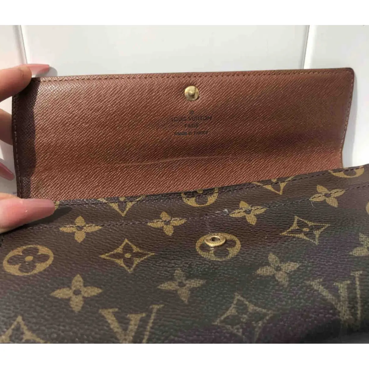 Sarah leather wallet Louis Vuitton - Vintage