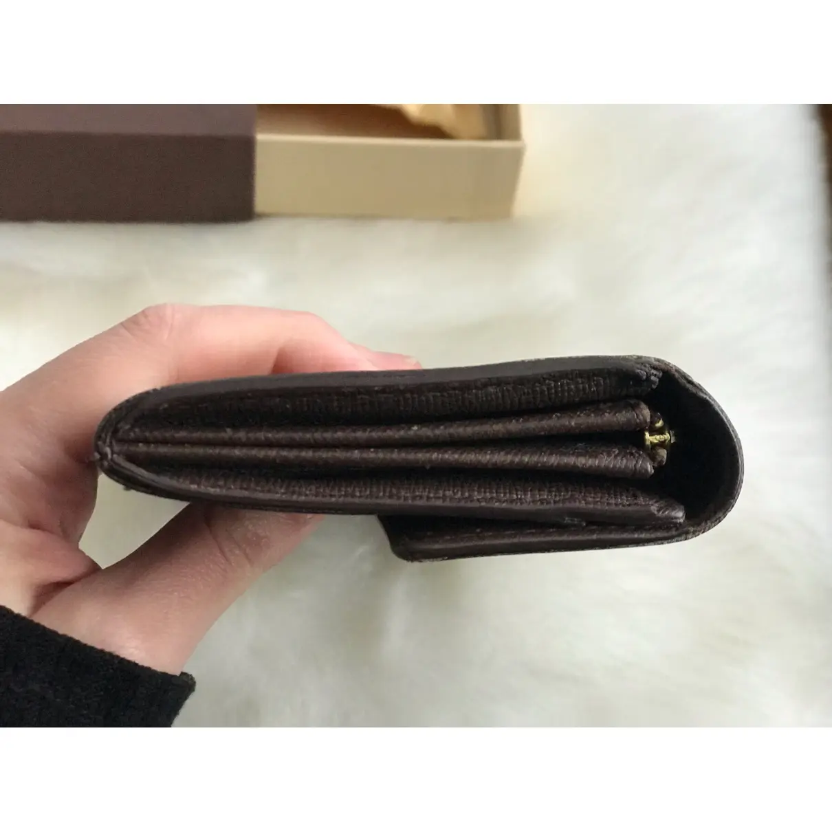 Sarah leather wallet Louis Vuitton