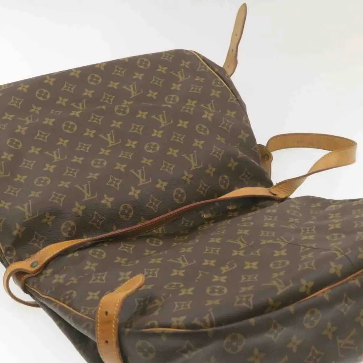 Saumur leather crossbody bag Louis Vuitton