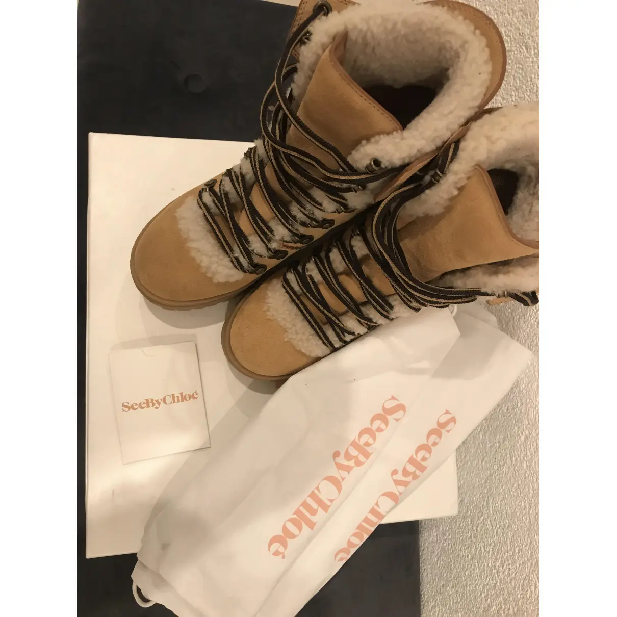 Leather snow boots See by Chloé
