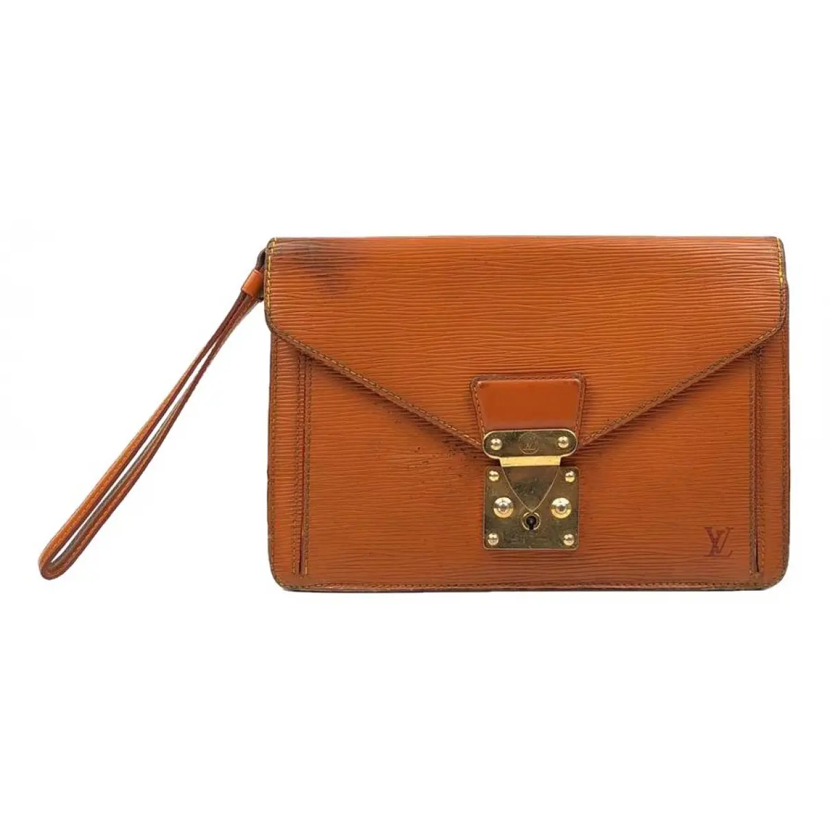 Sellier leather clutch bag