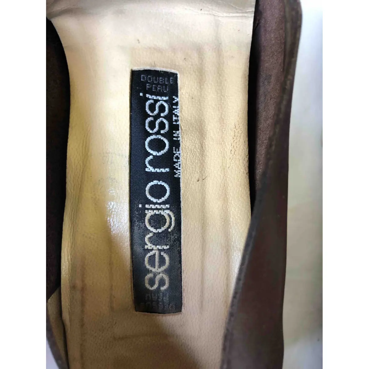 Leather heels Sergio Rossi - Vintage