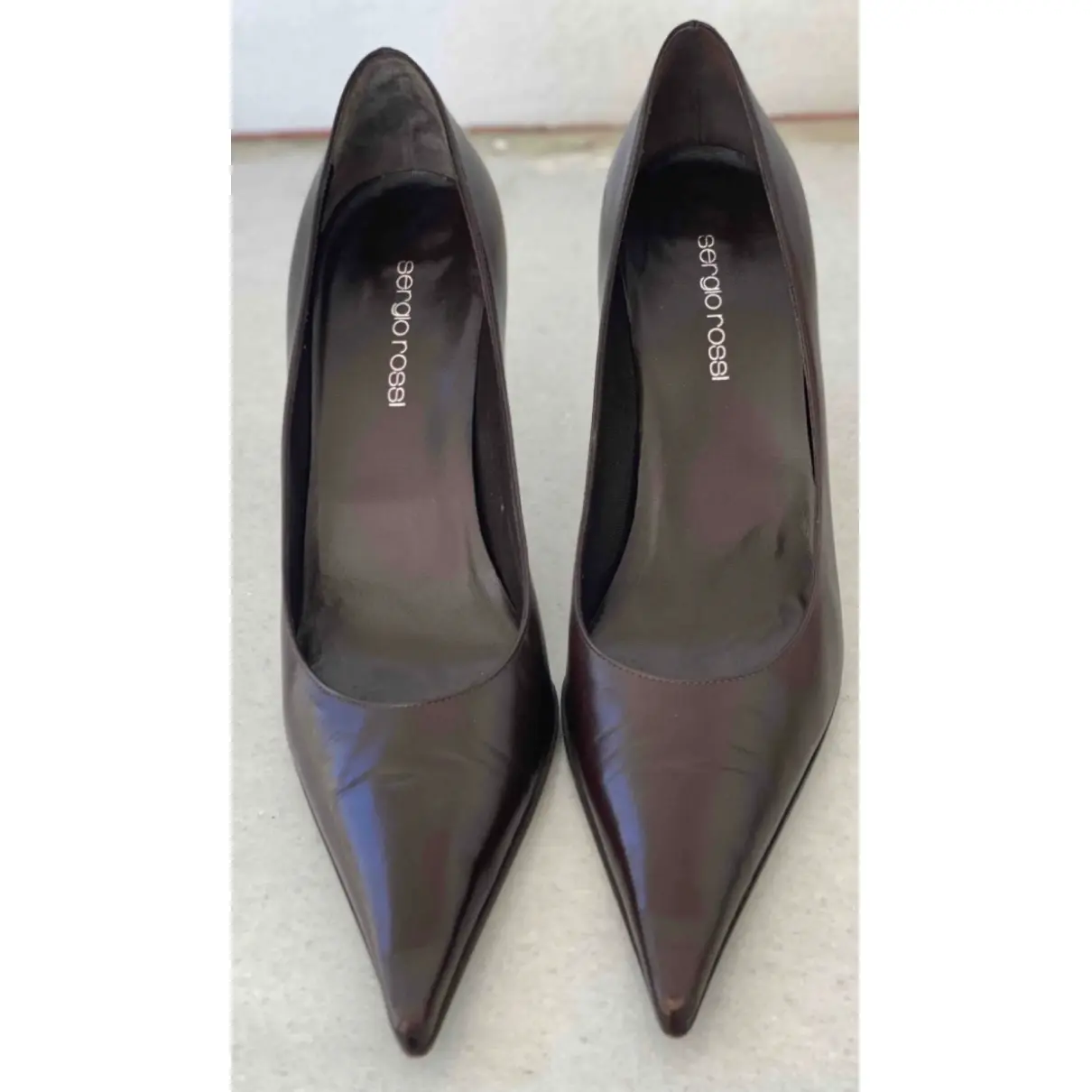 Buy Sergio Rossi Leather heels online - Vintage