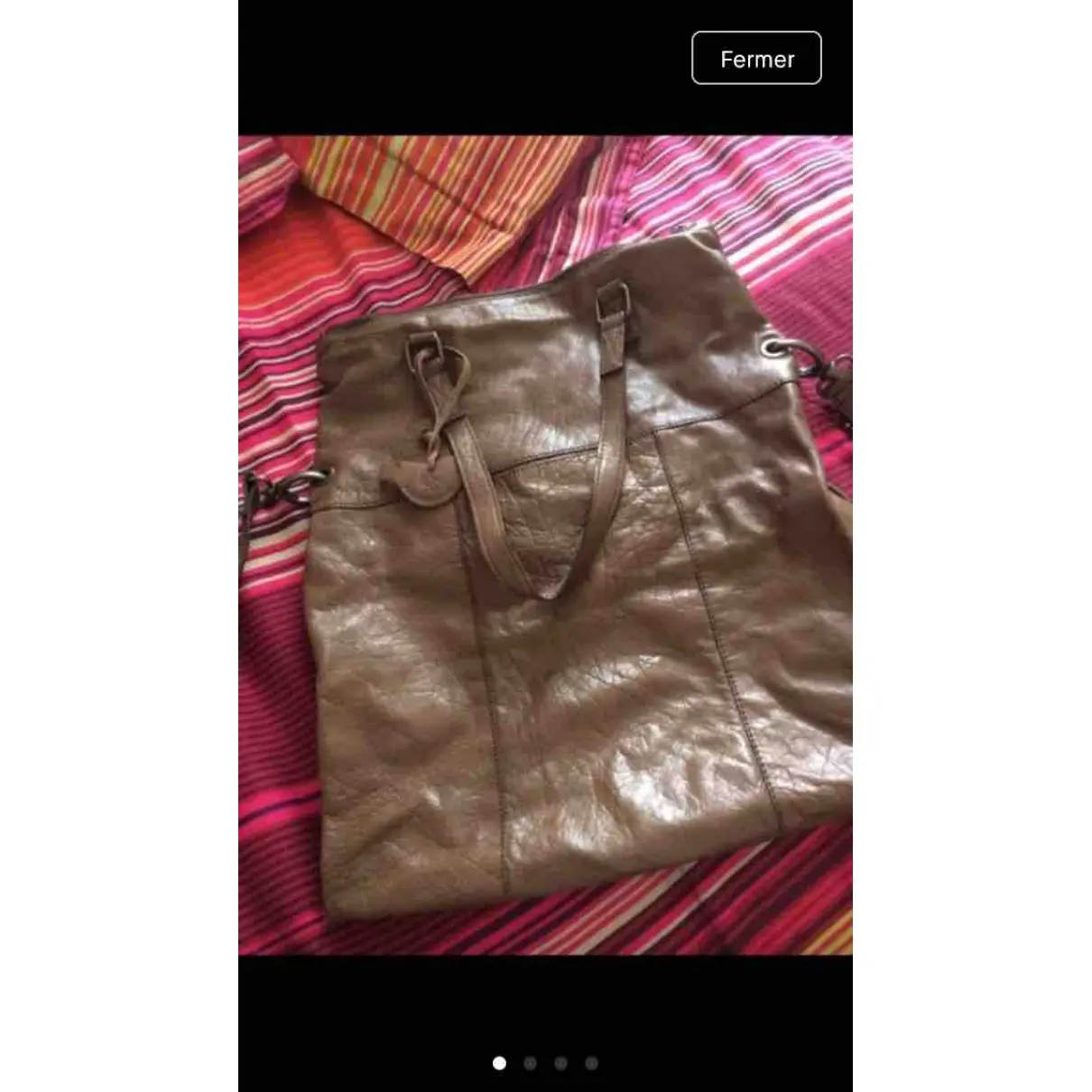 Sézane Leather crossbody bag for sale