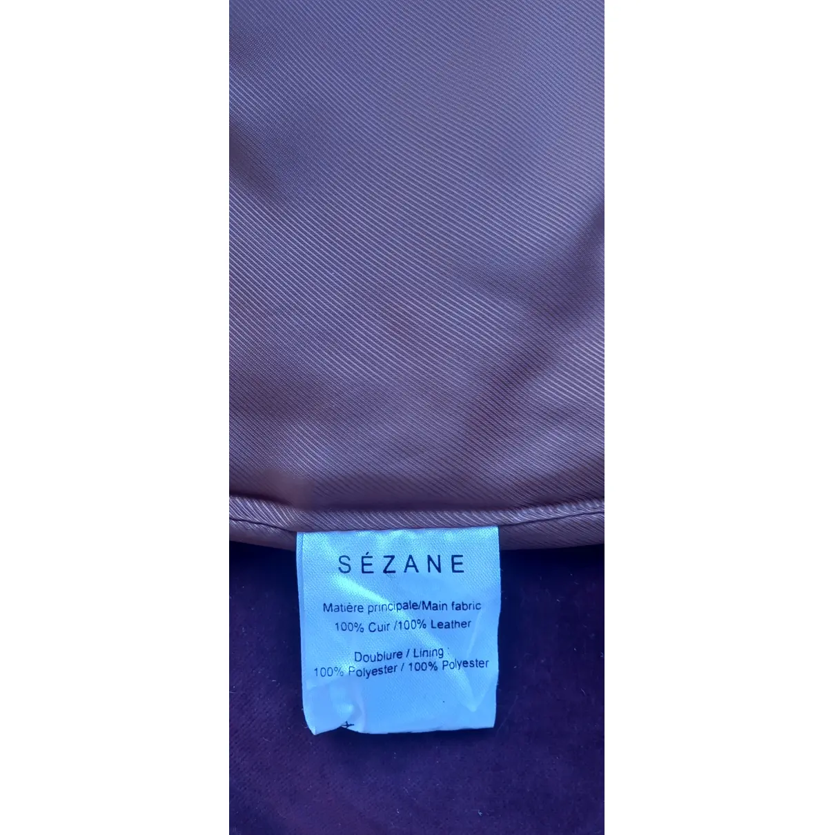 Leather mini skirt Sézane