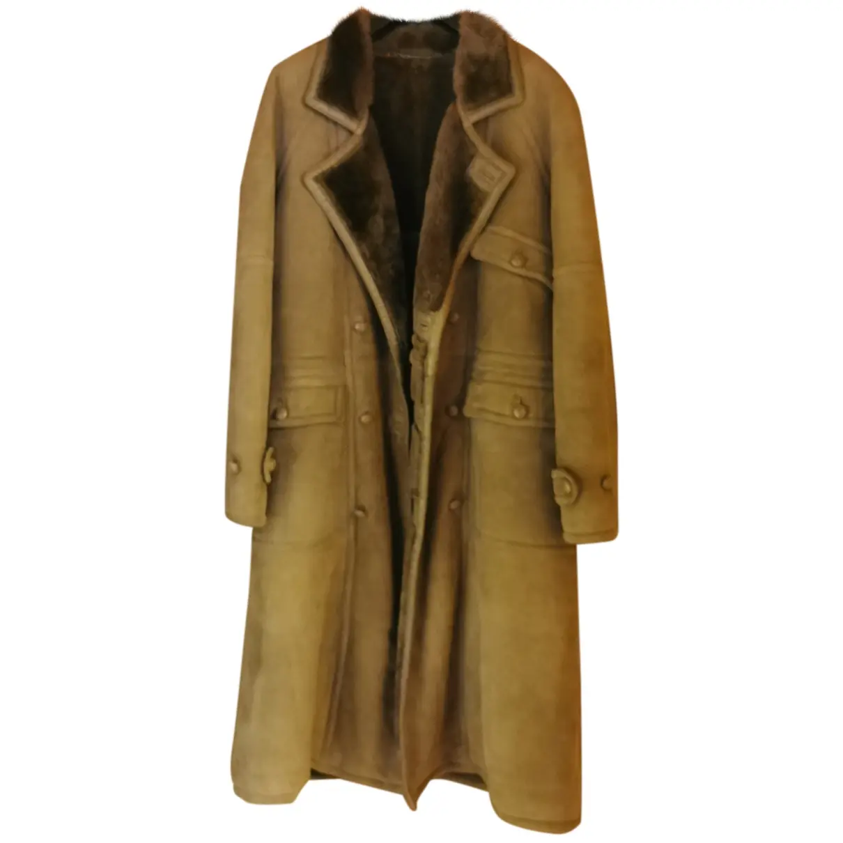 Leather coat Shearling