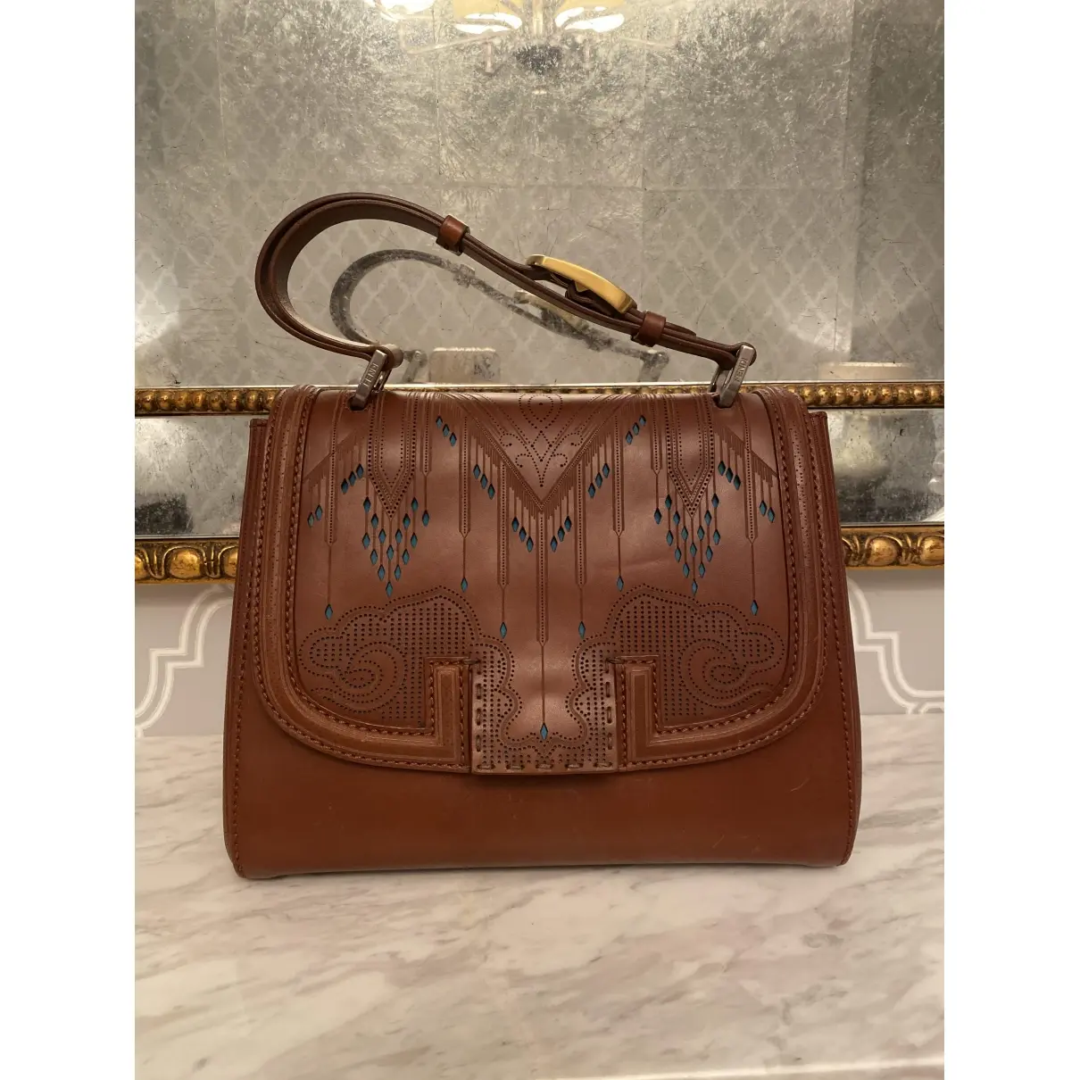 Fendi Silvana leather handbag for sale