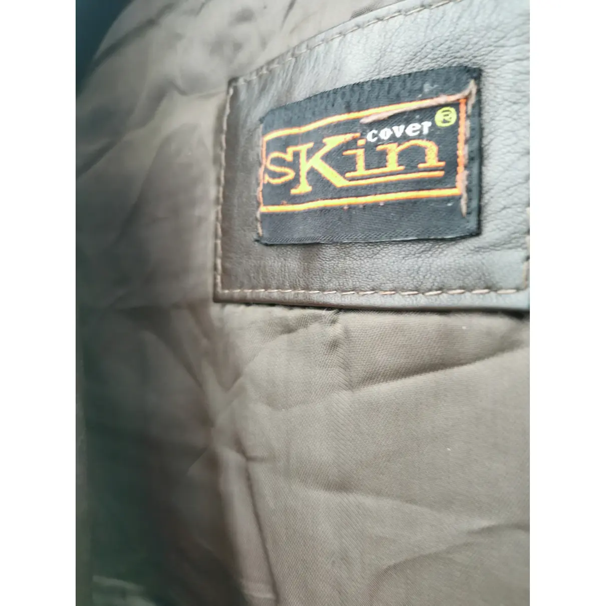 Leather biker jacket SKIN