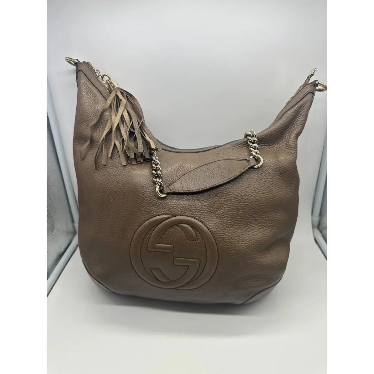 Buy Gucci Soho Hobo leather handbag online