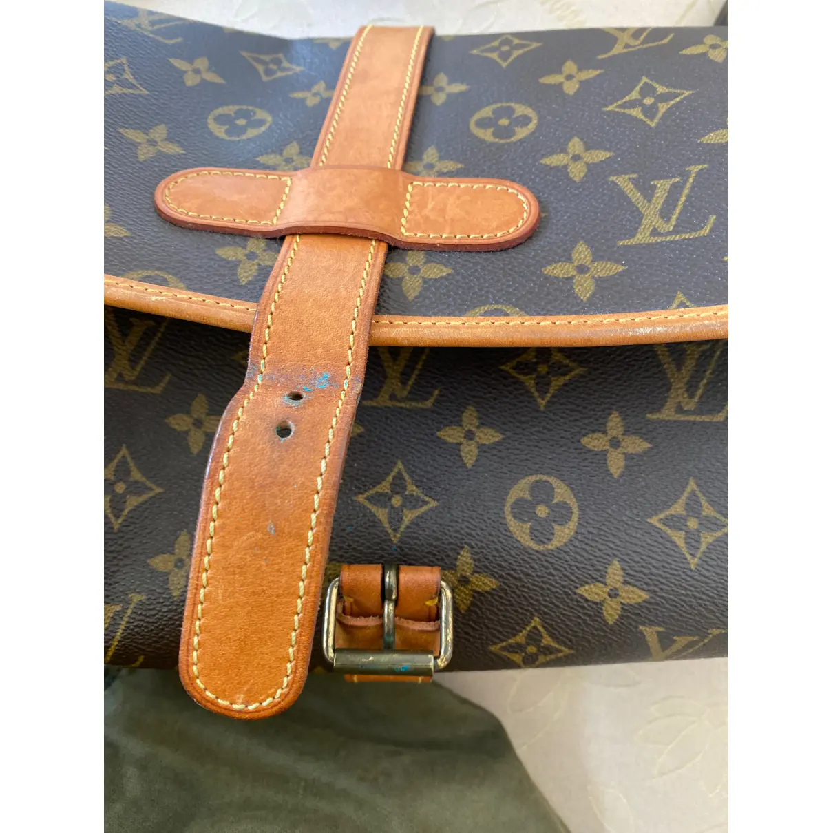 Sologne leather handbag Louis Vuitton