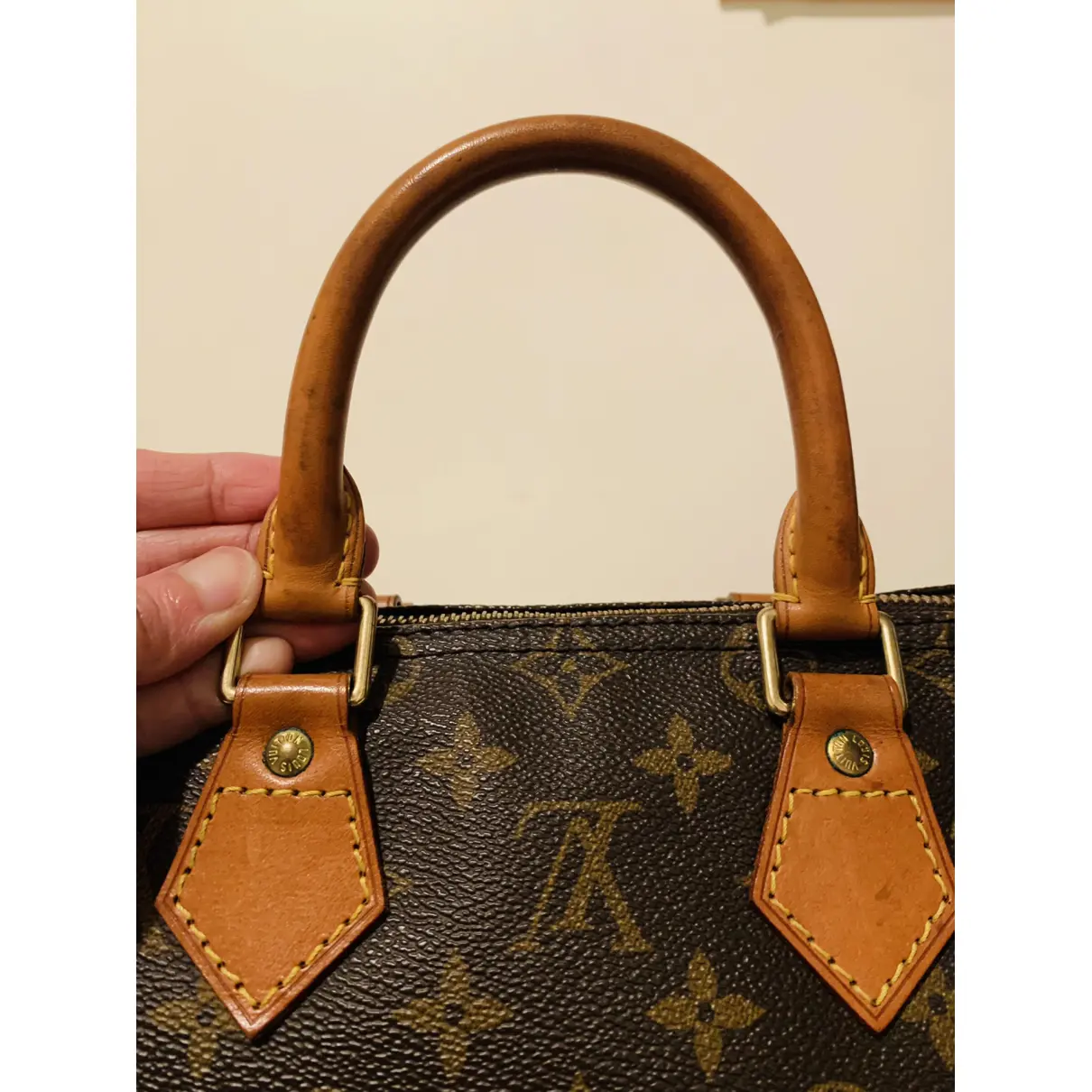 Speedy leather handbag Louis Vuitton - Vintage