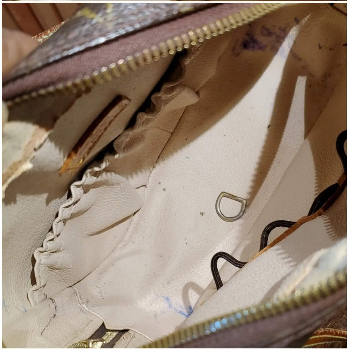 Spontini leather handbag Louis Vuitton - Vintage
