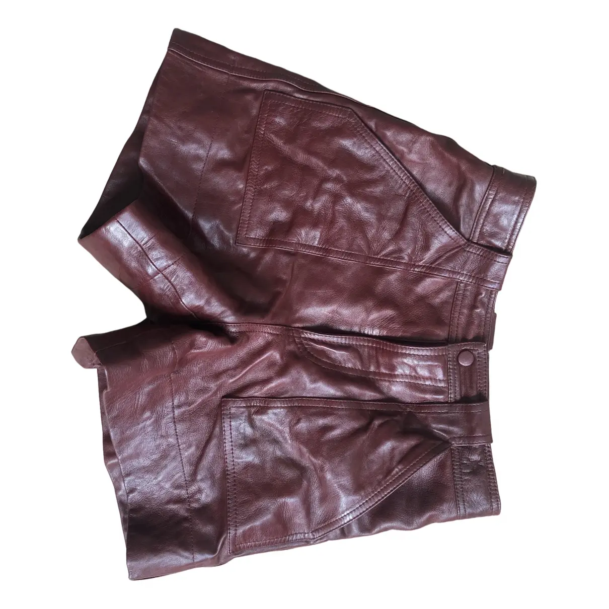 Spring Summer 2020 leather shorts Ganni