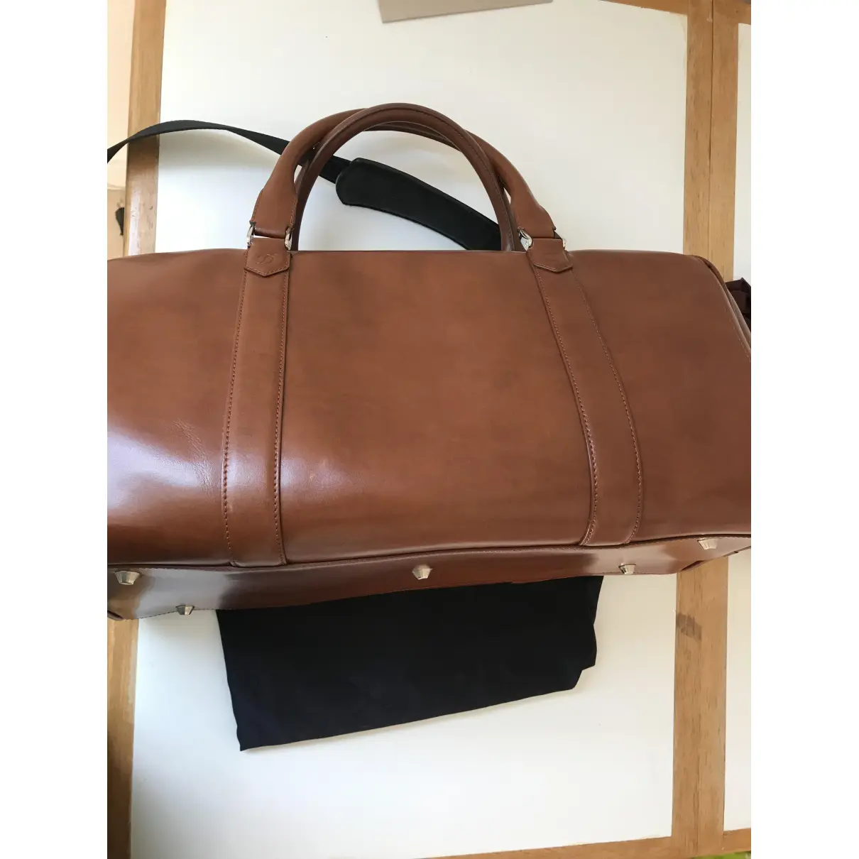 Leather weekend bag S.T. Dupont