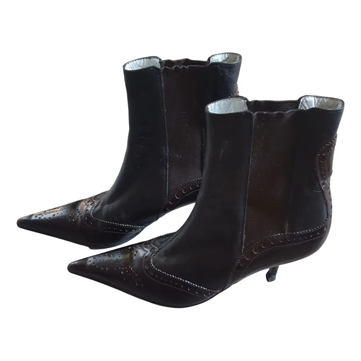 Leather ankle boots STEPHANE KELIAN