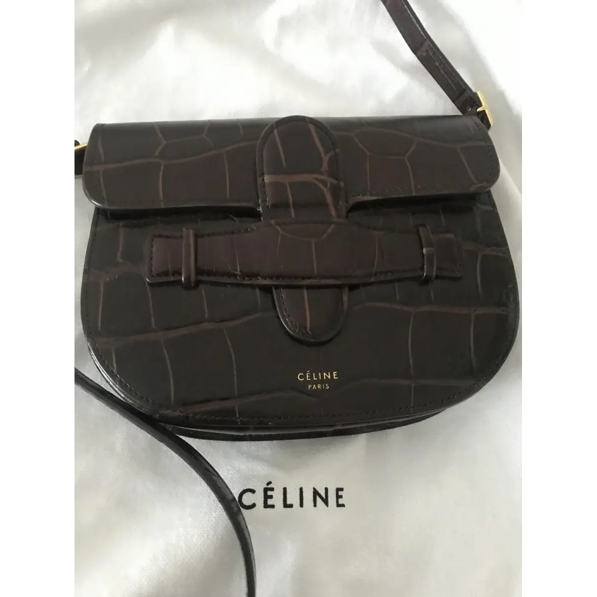 Buy Celine Symmetrical leather crossbody bag online