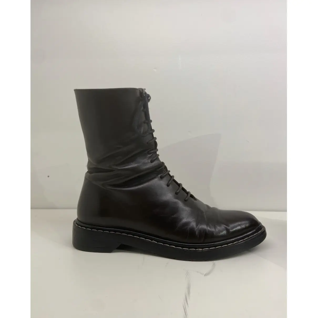 Buy The Row Leather ankle boots online
