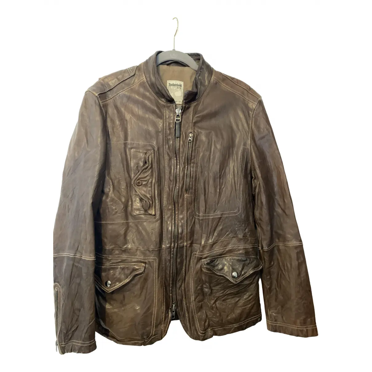Leather jacket Timberland - Vintage