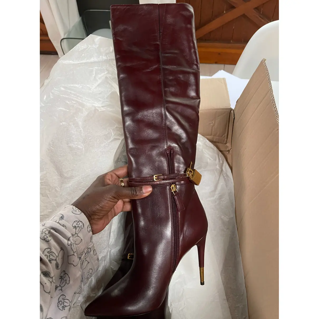 Leather riding boots Tom Ford