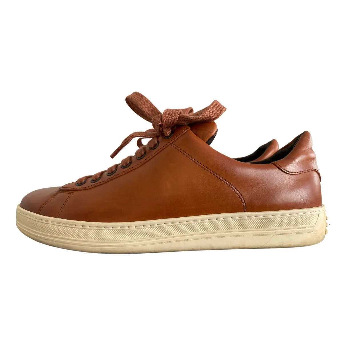 Leather low trainers Tom Ford