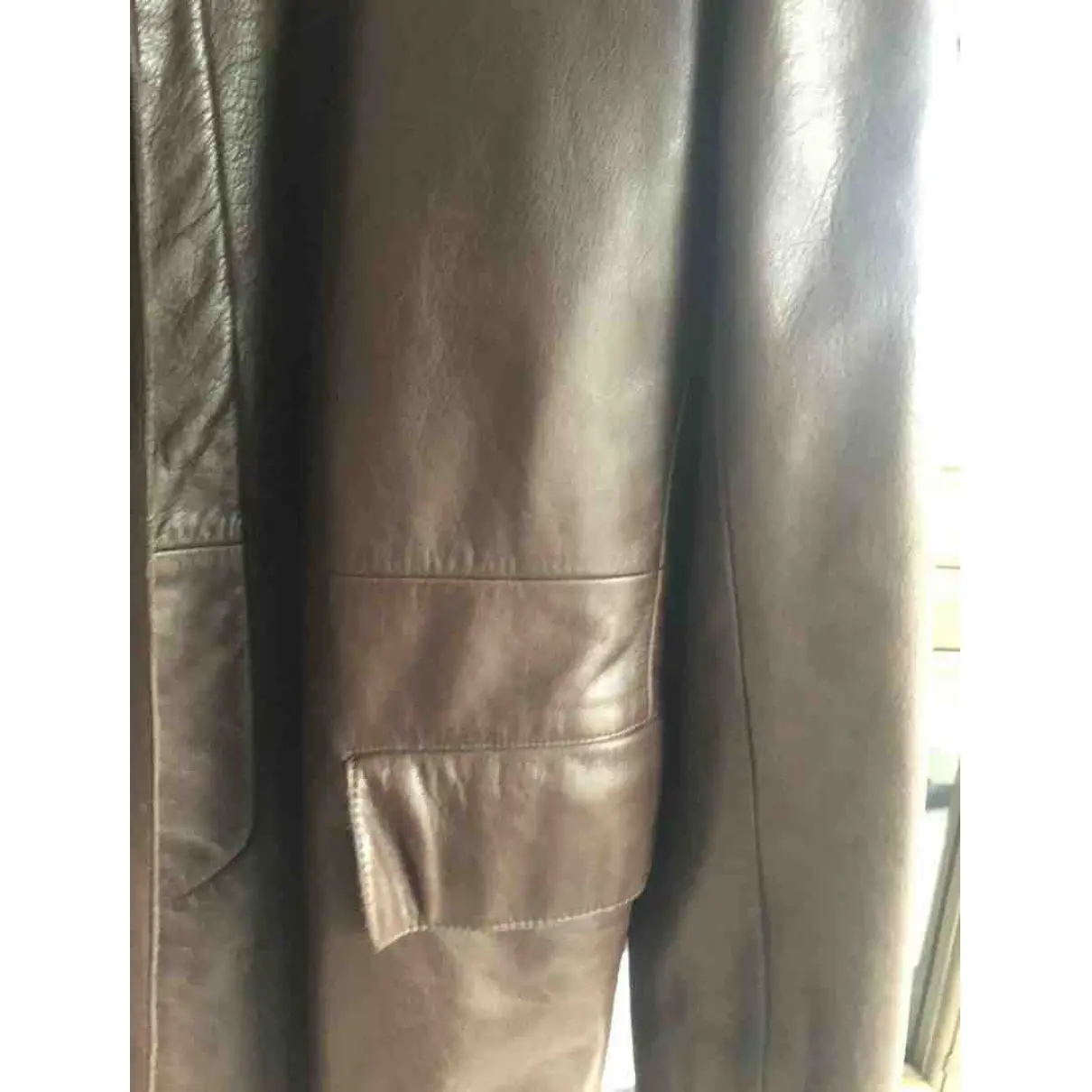 Leather coat Tommy Hilfiger