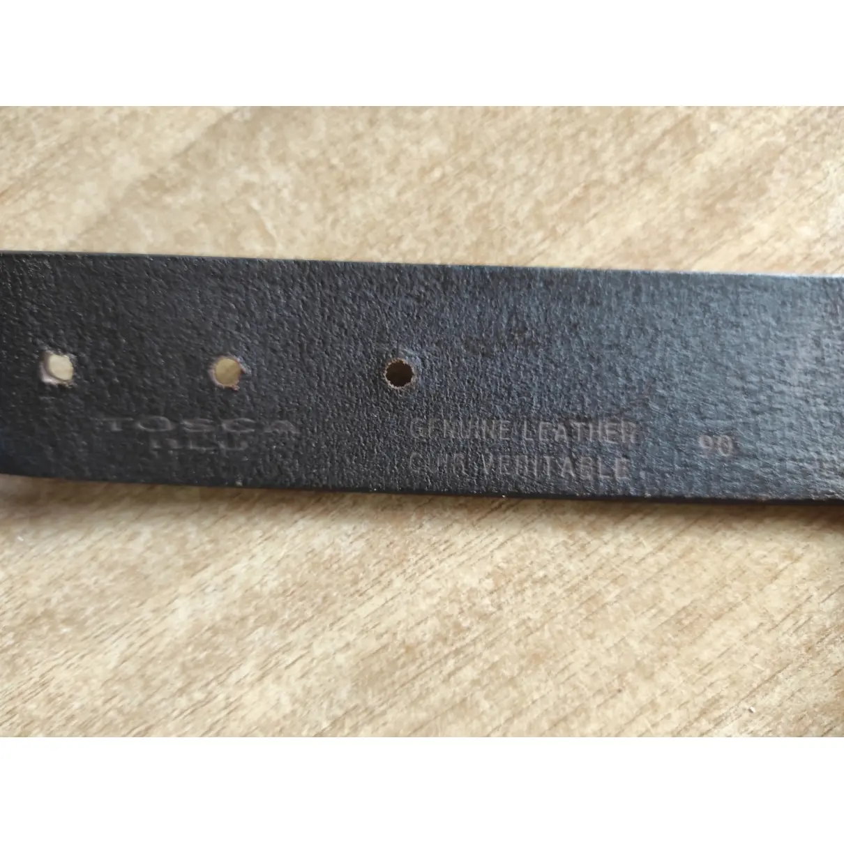 Leather belt Tosca Blu