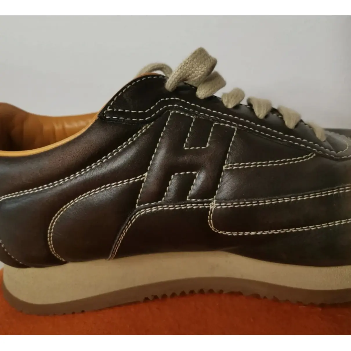 Trail leather trainers Hermès