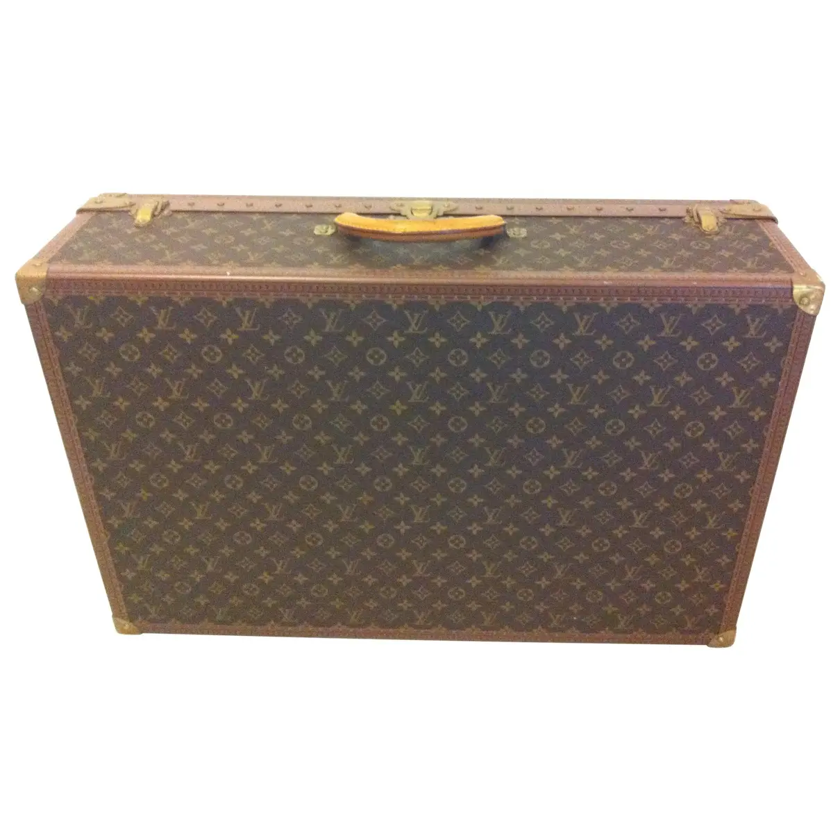 Brown Leather Travel bag Louis Vuitton - Vintage