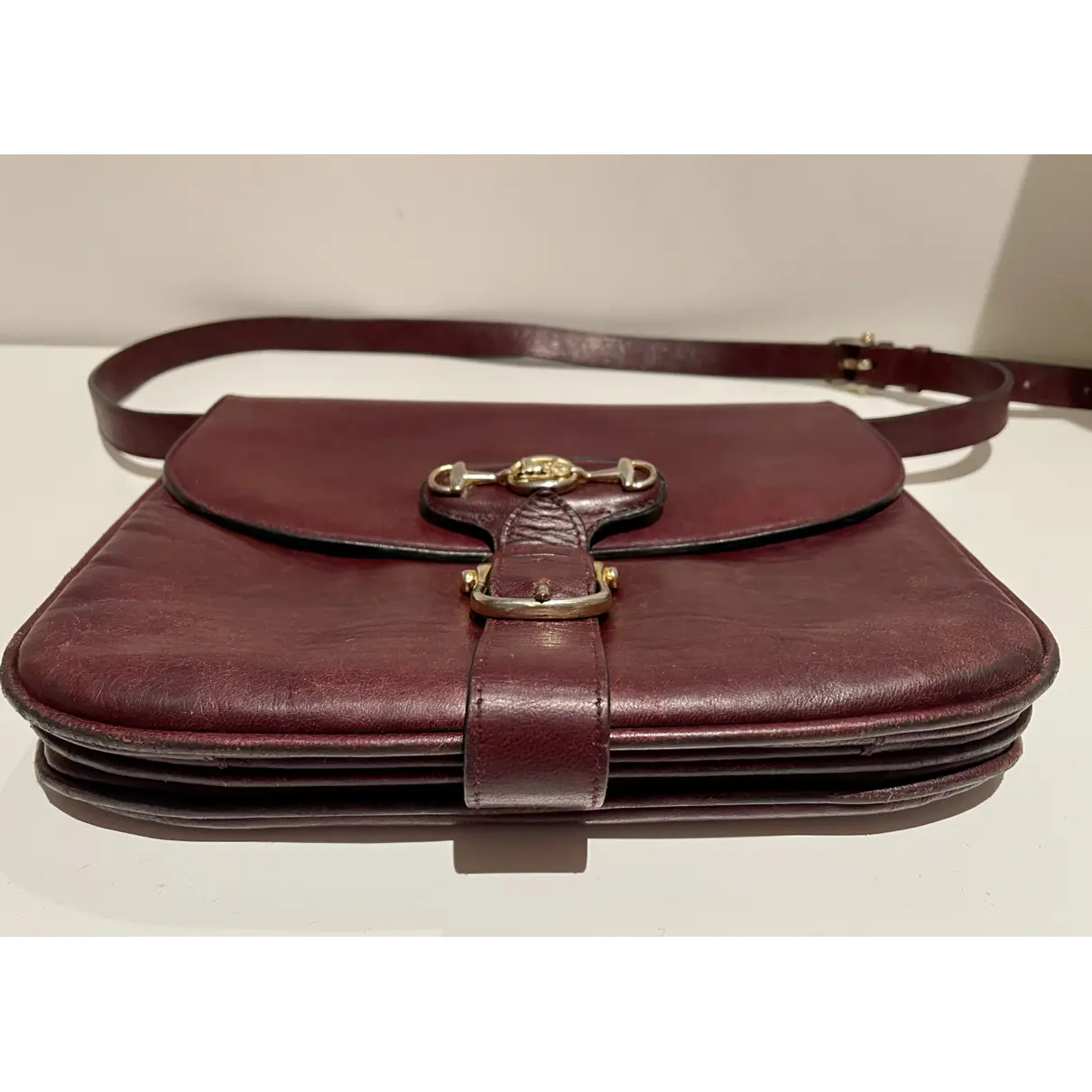 Buy Celine Triomphe Maillon Chain leather crossbody bag online - Vintage