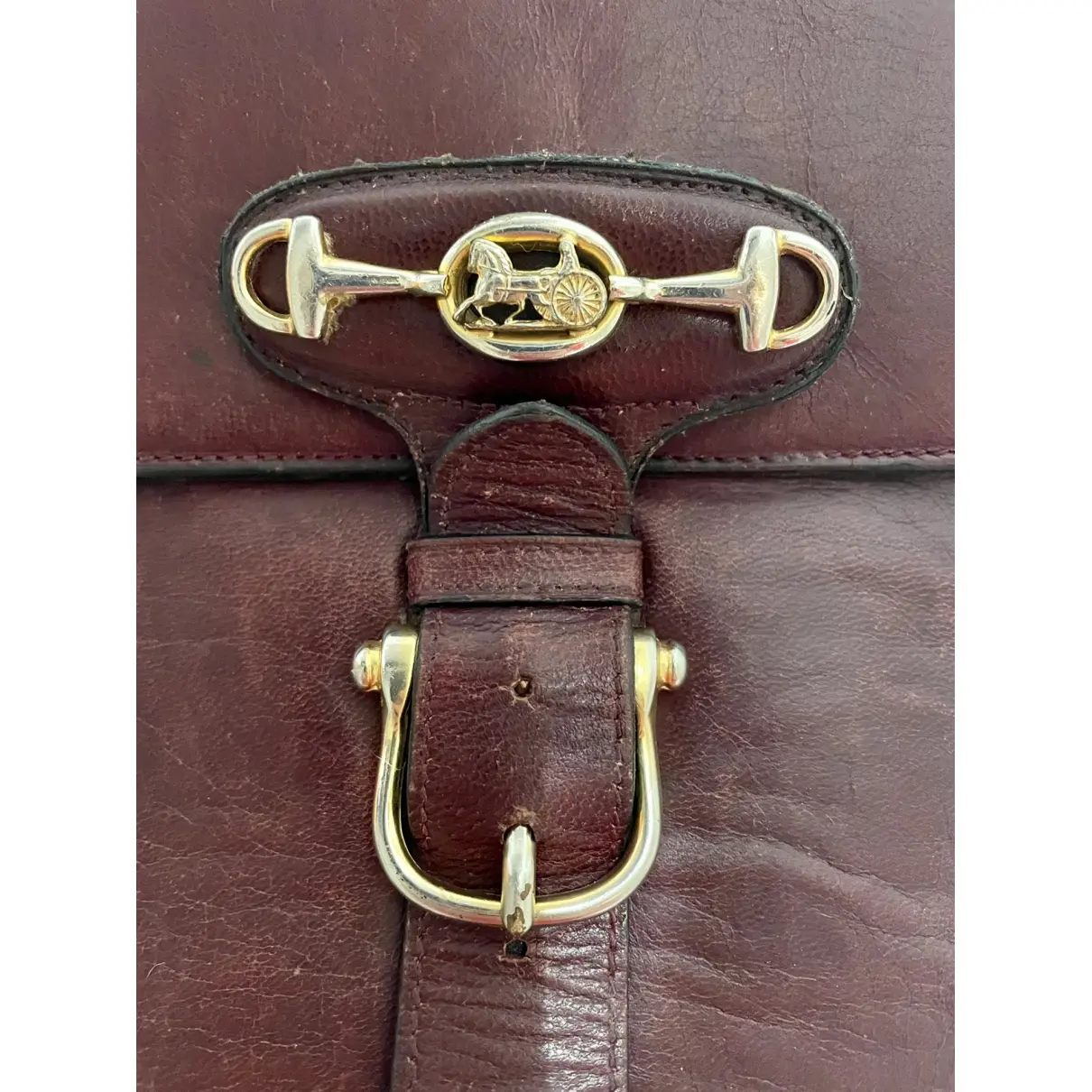 Triomphe Maillon Chain leather crossbody bag Celine - Vintage
