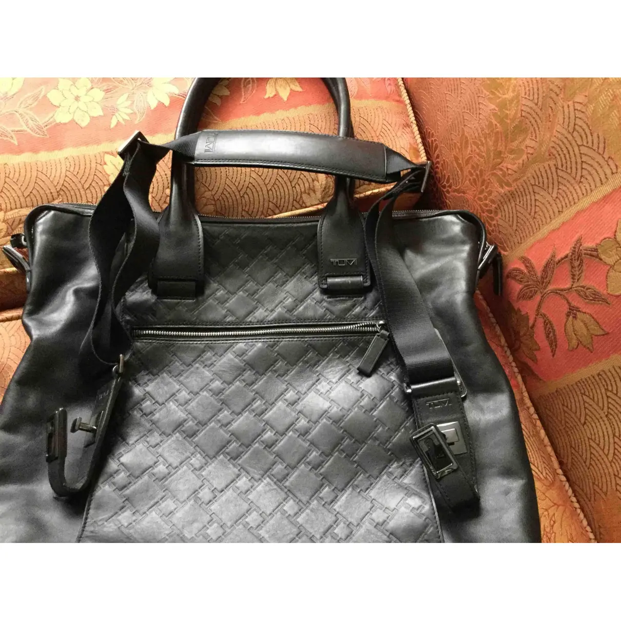 Leather handbag Tumi