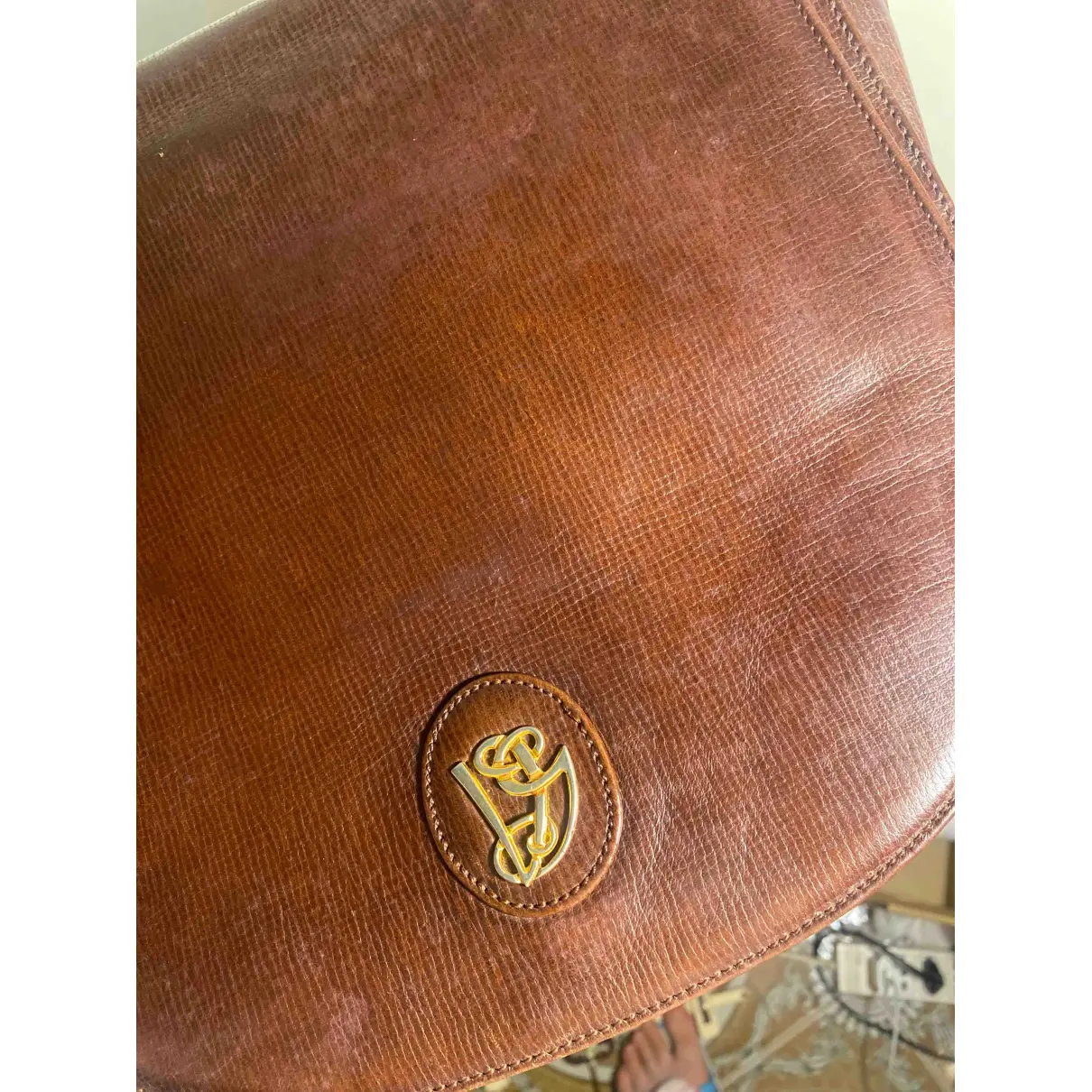 Leather crossbody bag Valentino Garavani - Vintage