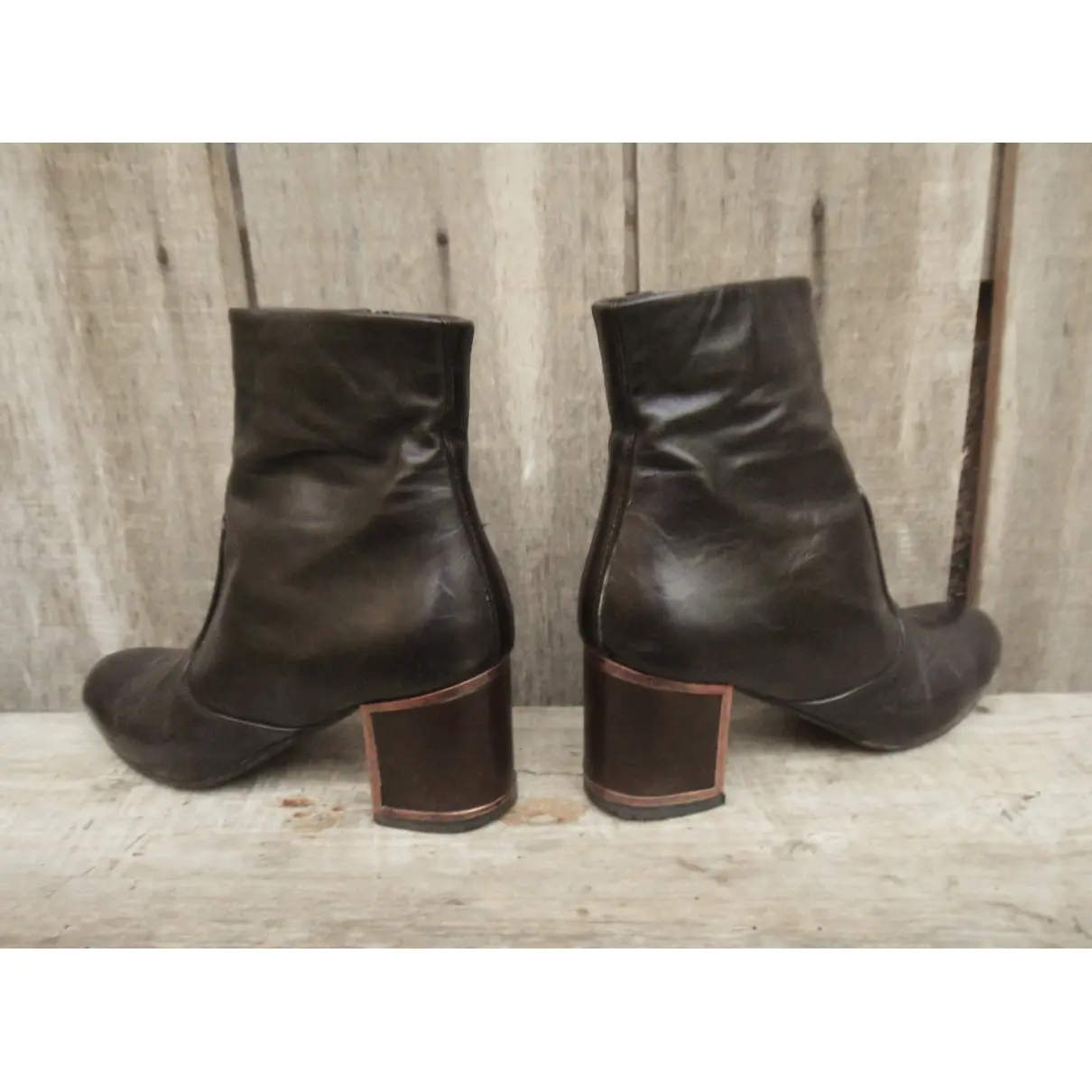Véronique Branquinho Leather ankle boots for sale