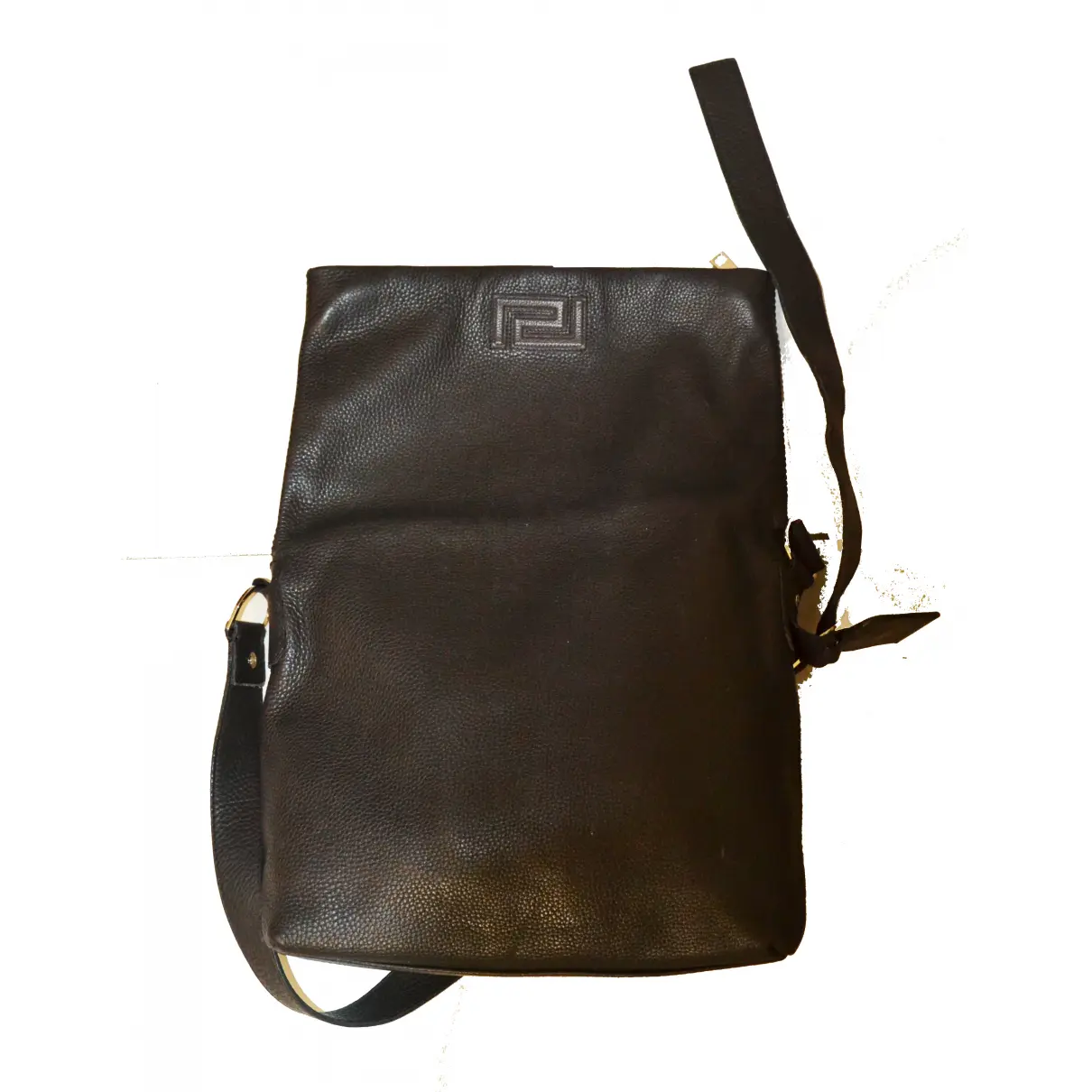 Leather satchel Versace
