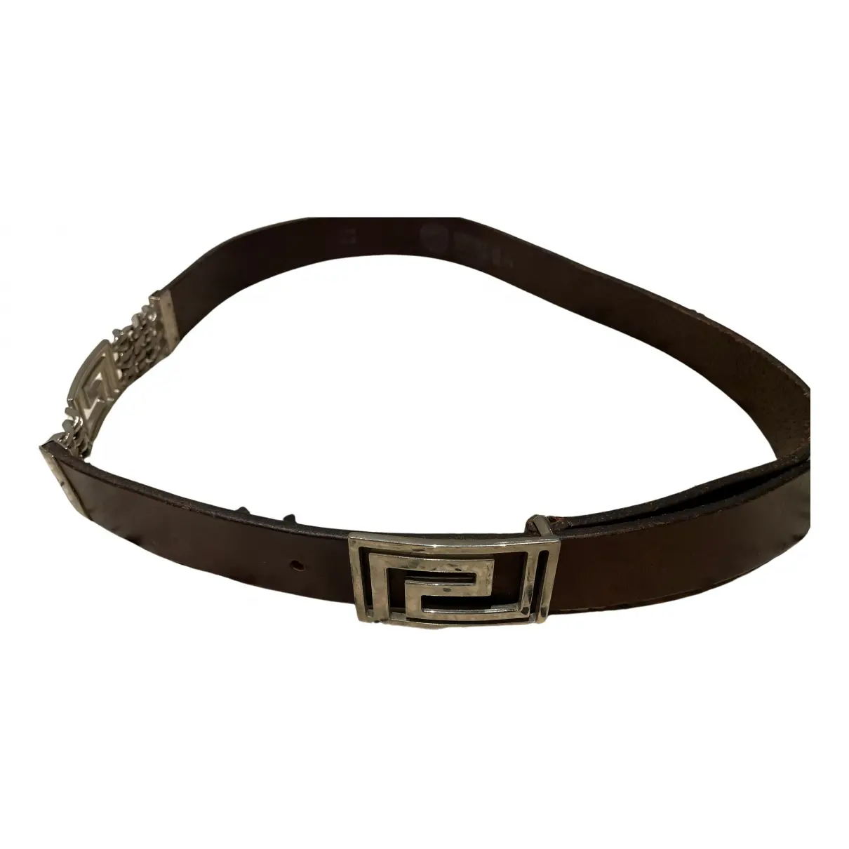 Leather belt Versace